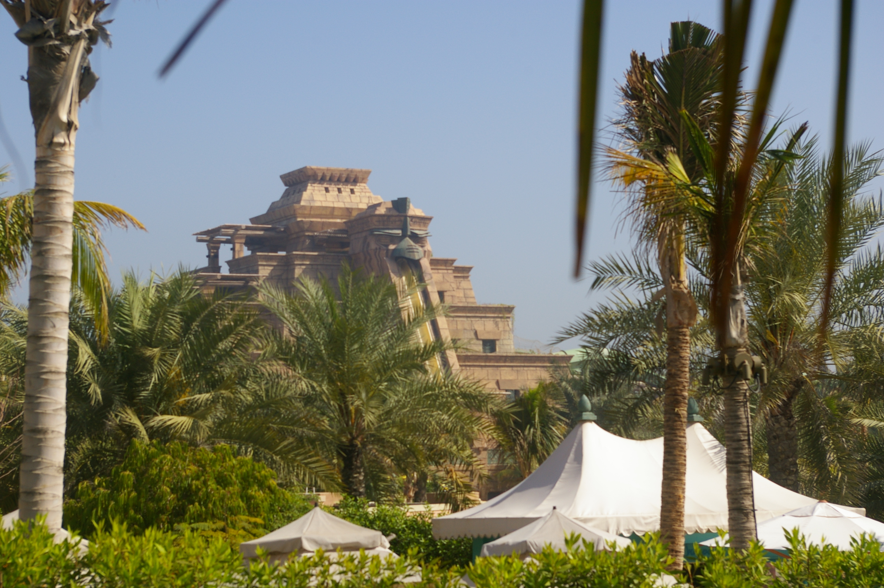 Aquaventure waterpark area at Atlantis Dubai.