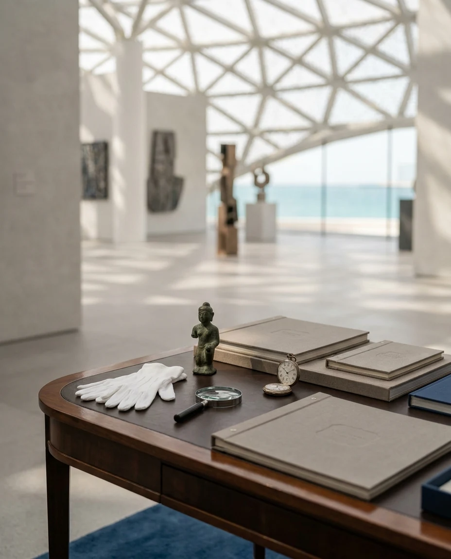 Editorial visual for Louvre Abu Dhabi profile context in Dubai