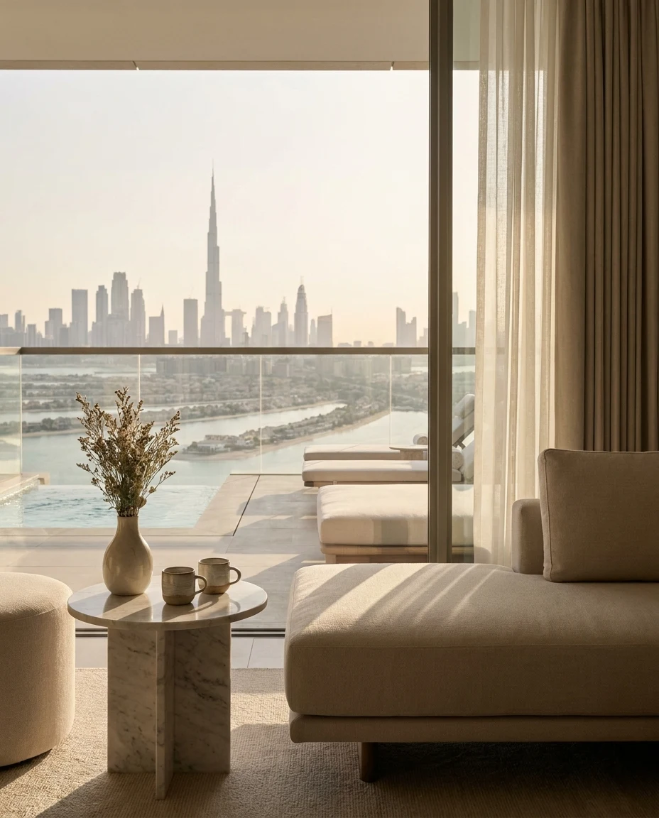 Hotels Near Dubai Mall, Marina, Palm and DIFC editorial visual