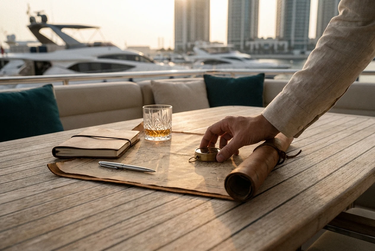 Editorial Yachts visual for BookAnyBoat Dubai