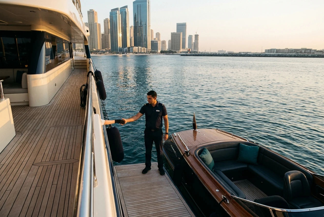 Editorial Yachts visual for BookAnyBoat Dubai