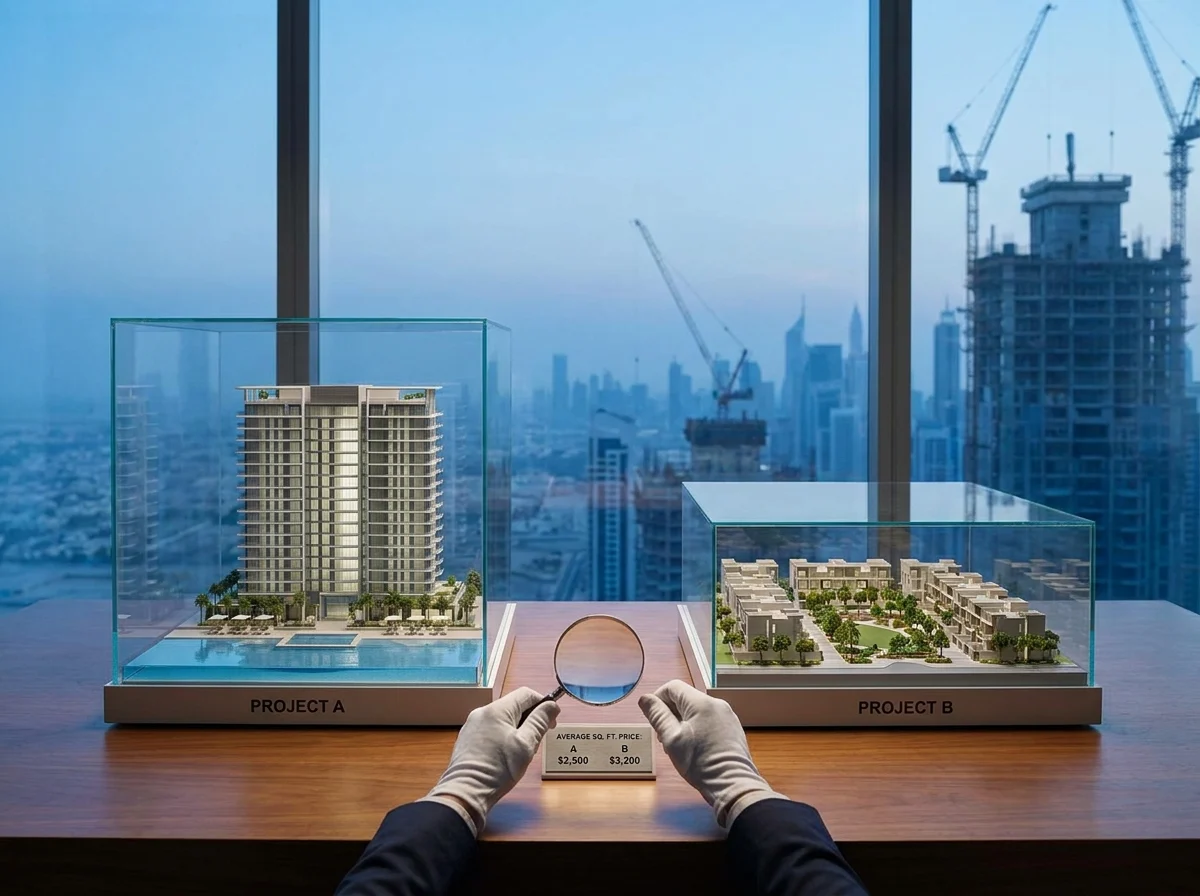 Off-Plan Luxury Projects in Dubai comparison detail in Dubai