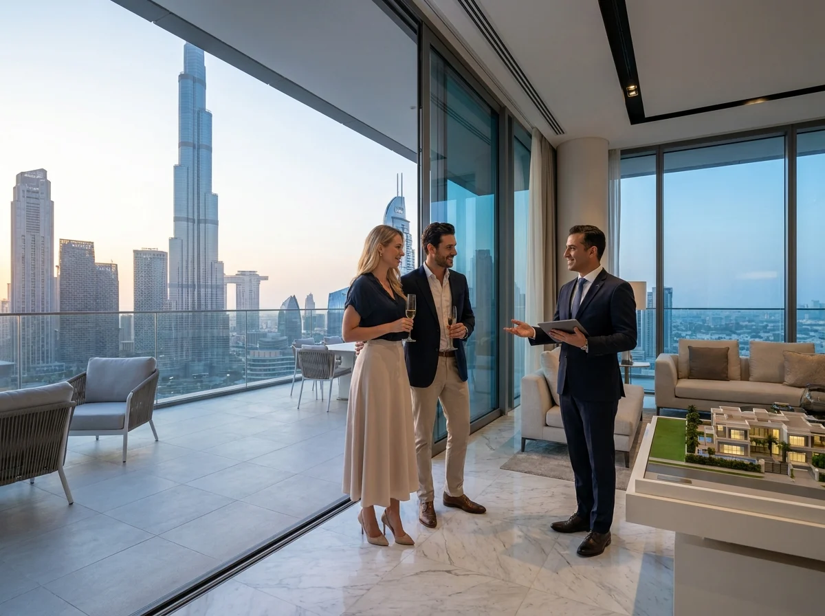 Luxury Rentals for New Arrivals in Dubai appointment or site visit context in Dubai