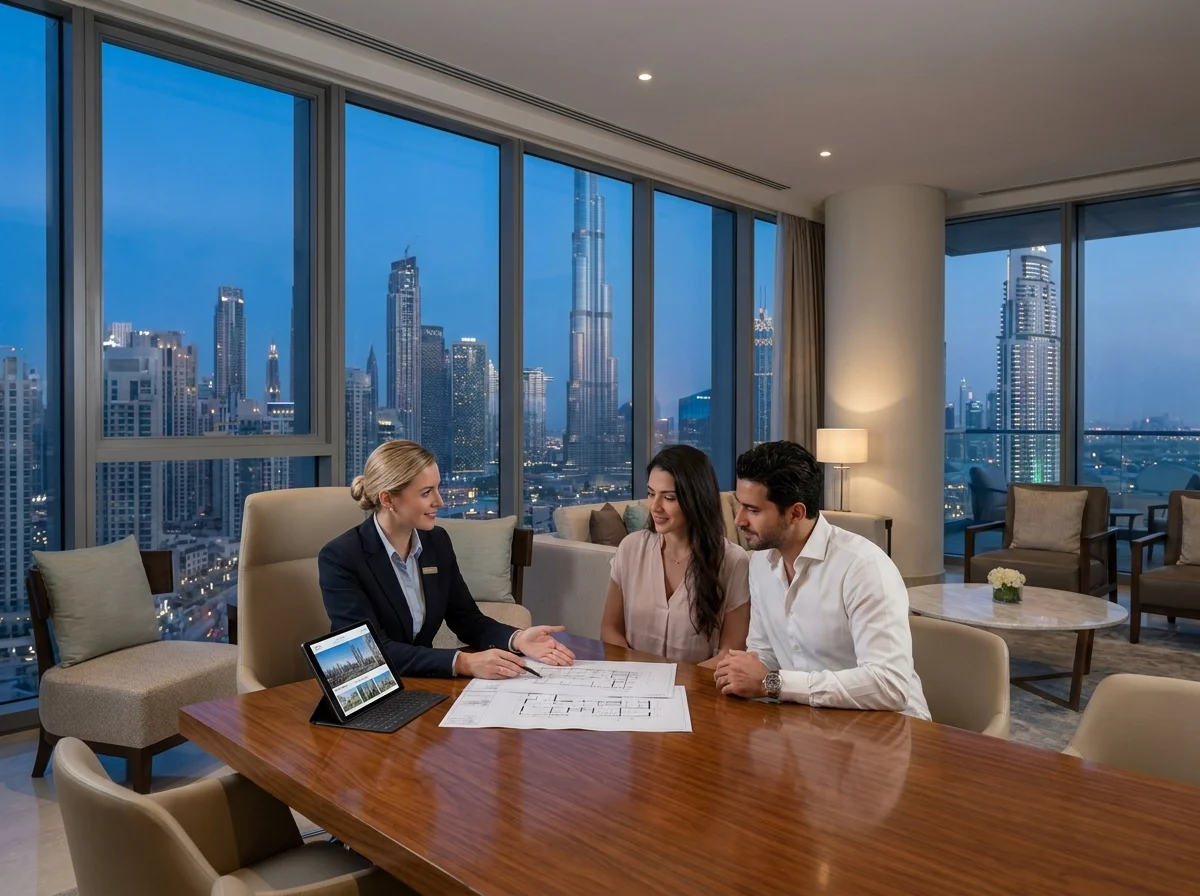 Luxury Serviced Apartments for Relocation Dubai appointment or site visit context in Dubai