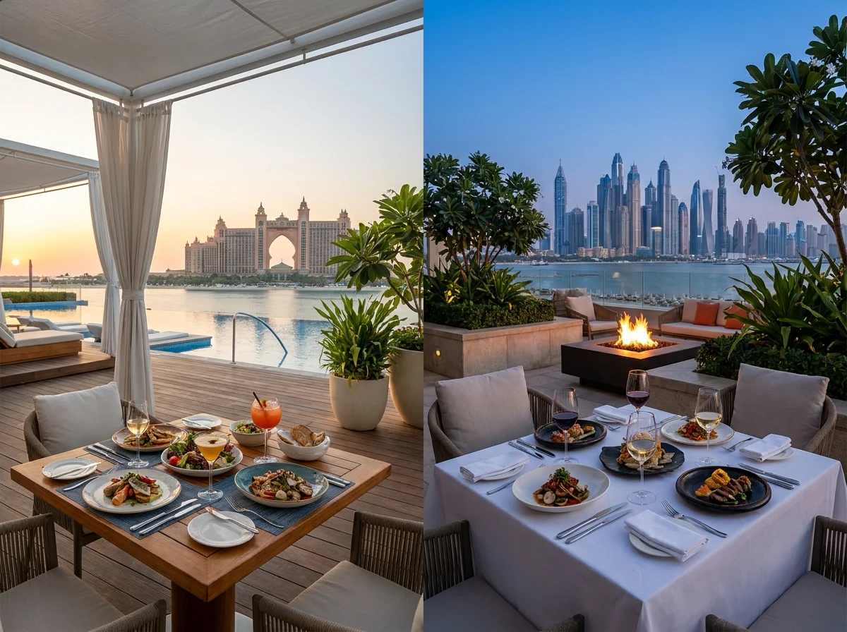Best Restaurants on Palm Jumeirah comparison detail in Dubai