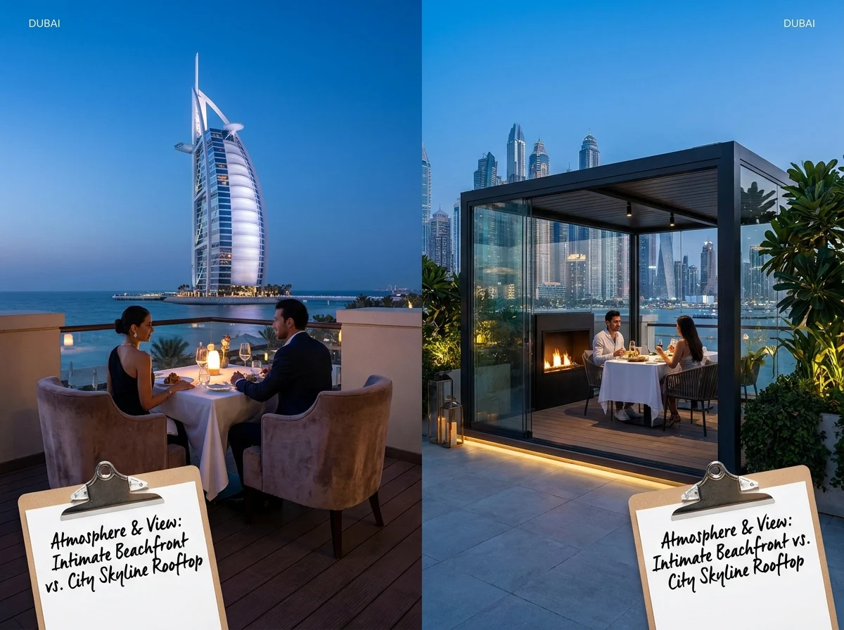 Best Romantic Restaurants in Dubai comparison detail in Dubai