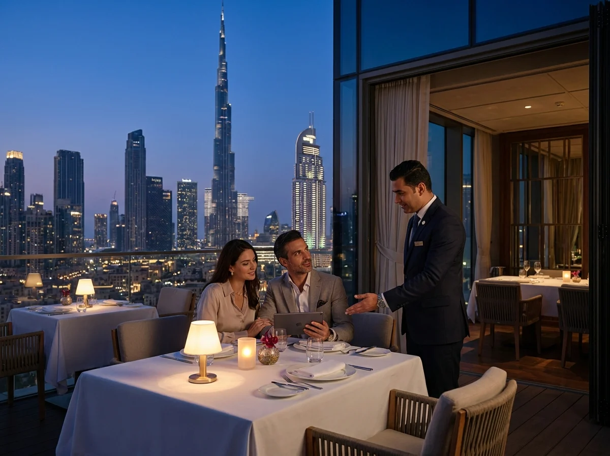 Best Romantic Restaurants in Dubai appointment or site visit context in Dubai