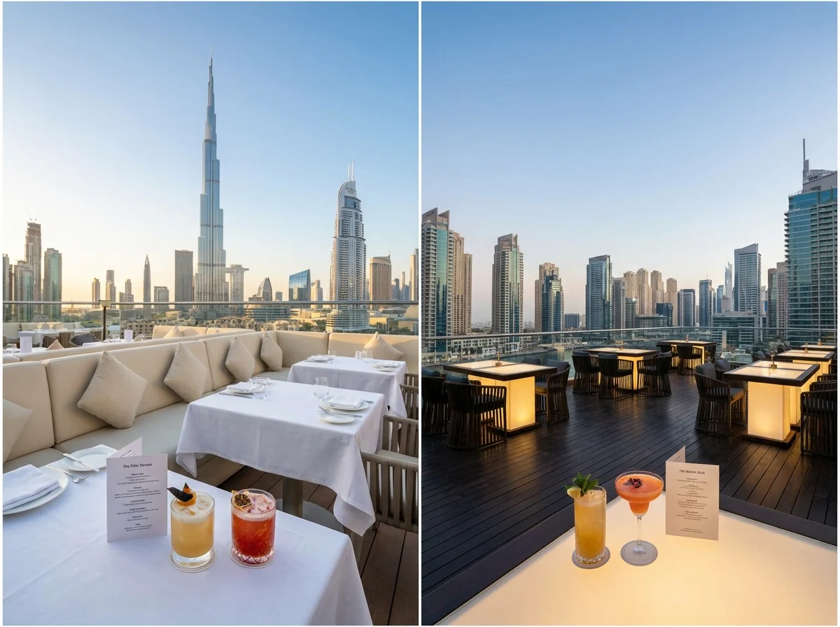 Best Rooftop Restaurants in Dubai comparison detail in Dubai