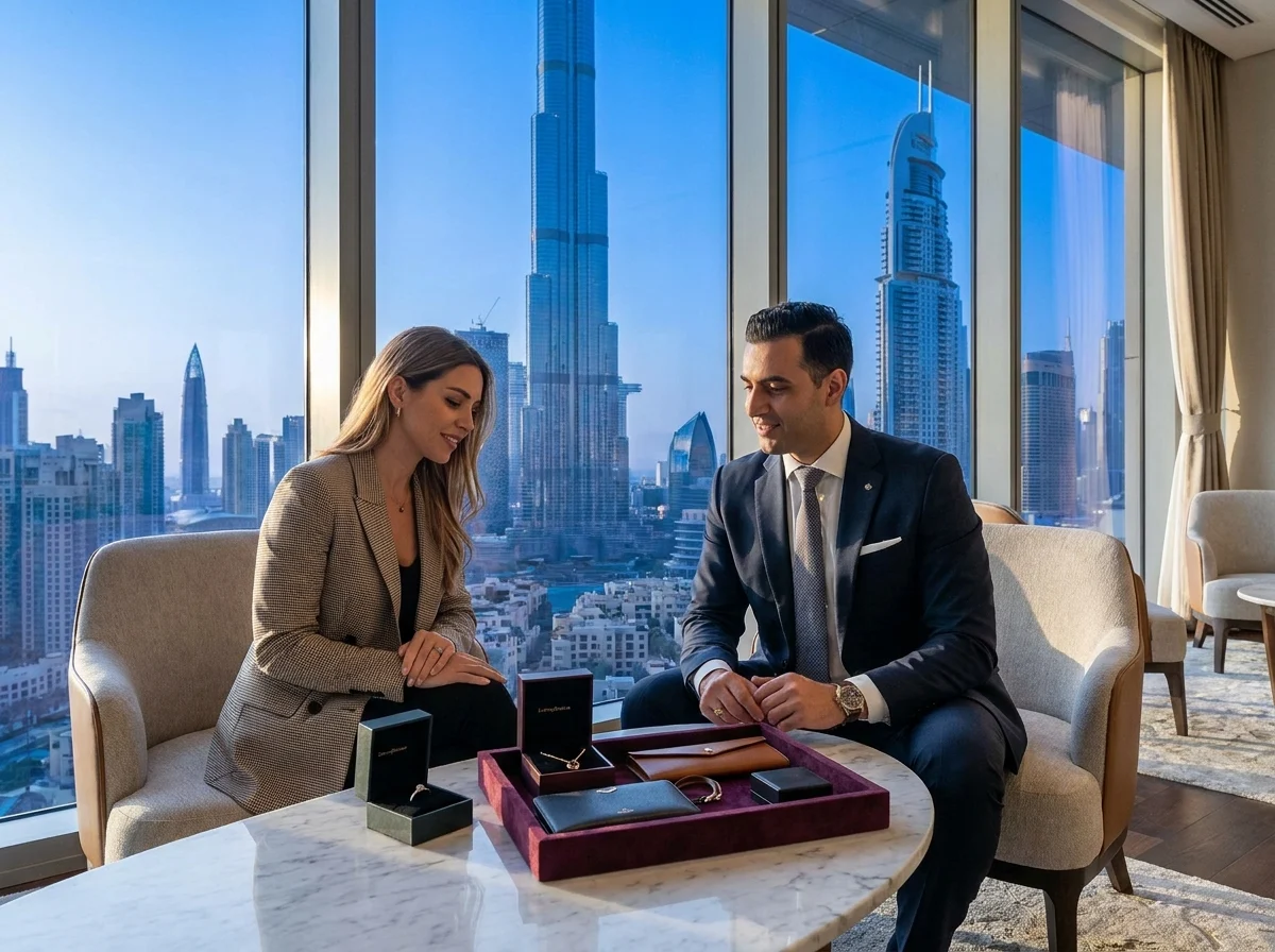 Luxury Gift Shopping in Dubai appointment or site visit context in Dubai