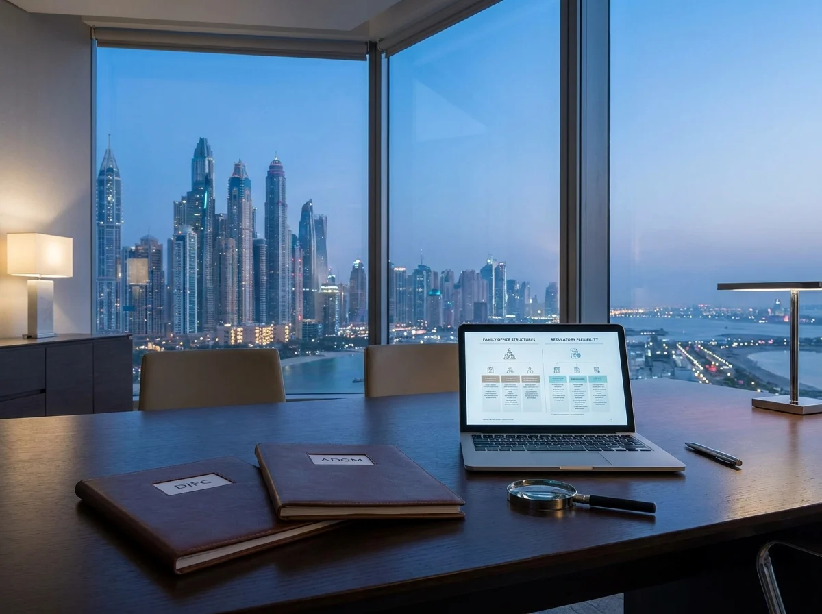 DIFC vs ADGM for Family Offices comparison detail in Dubai
