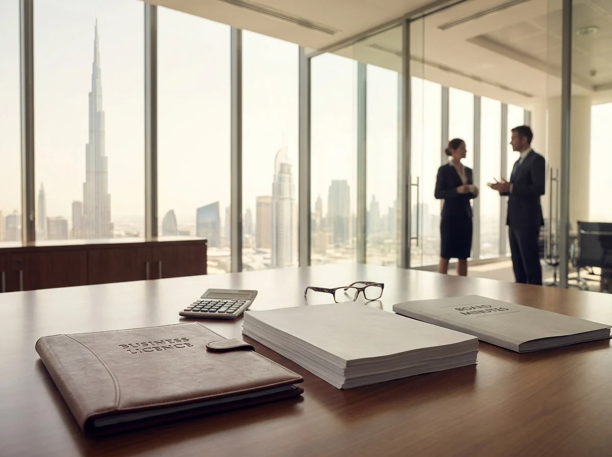 Dubai company tax residency VAT and corporate tax compliance planning desk