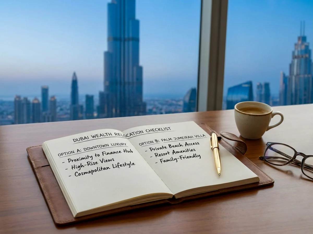 Dubai Wealth Relocation Checklist comparison detail in Dubai