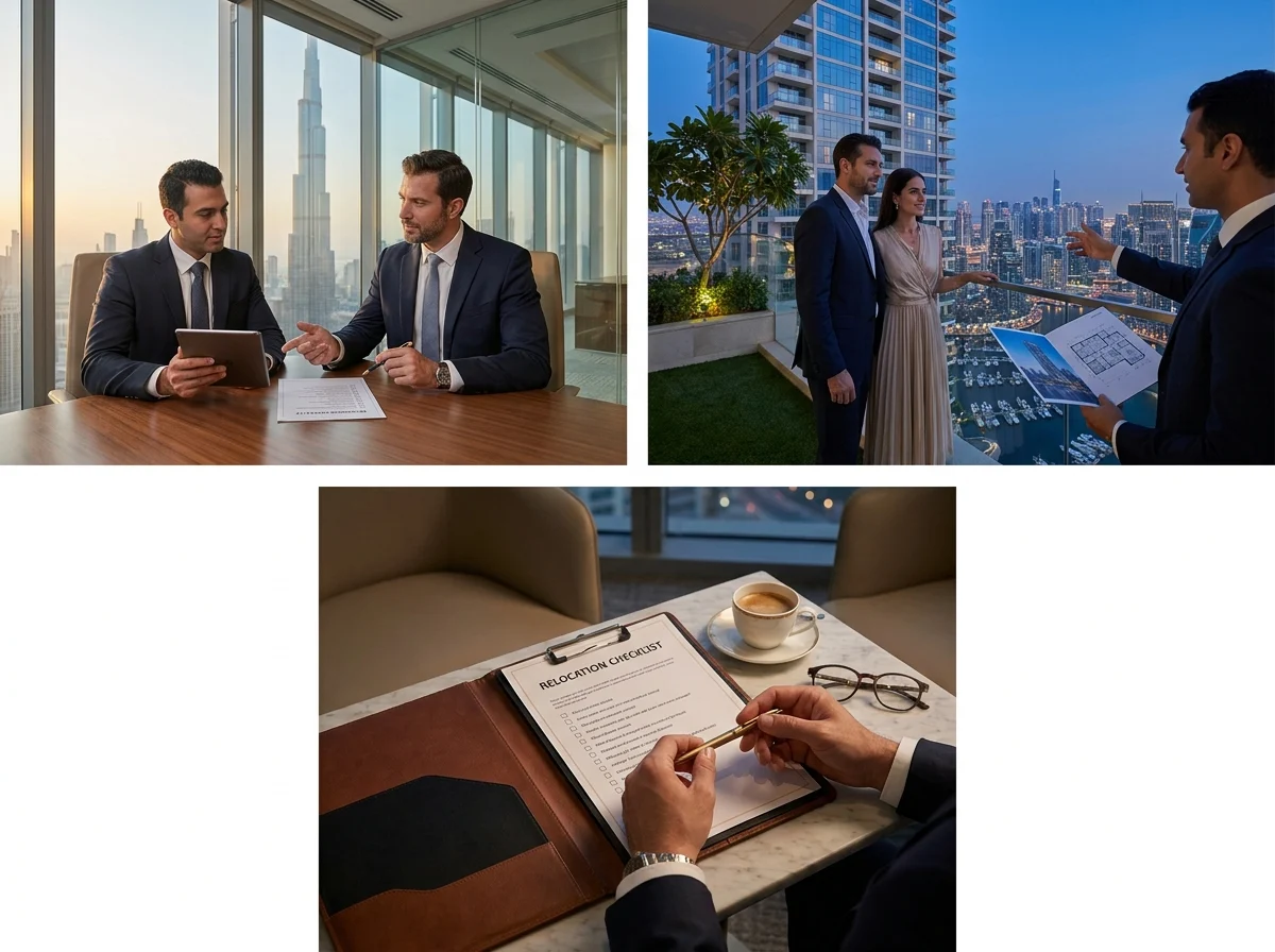 Dubai Wealth Relocation Checklist appointment or site visit context in Dubai