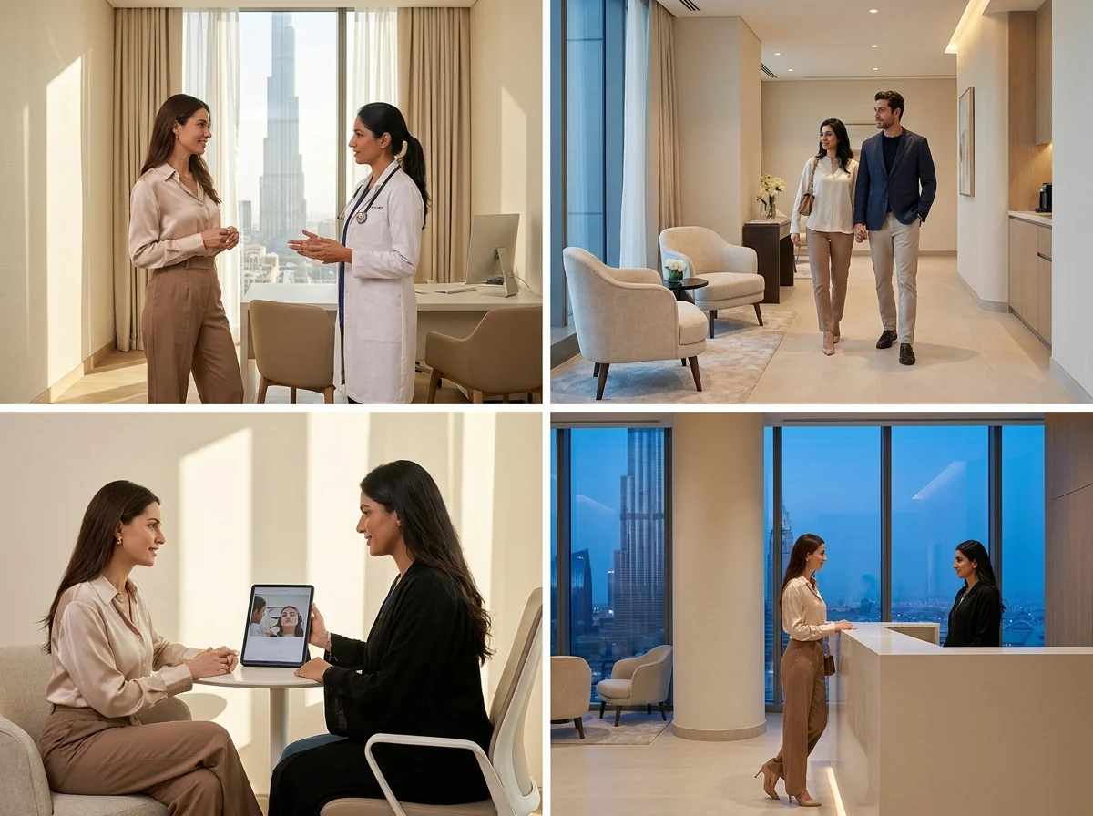 Aesthetic Clinics in Dubai appointment or site visit context in Dubai
