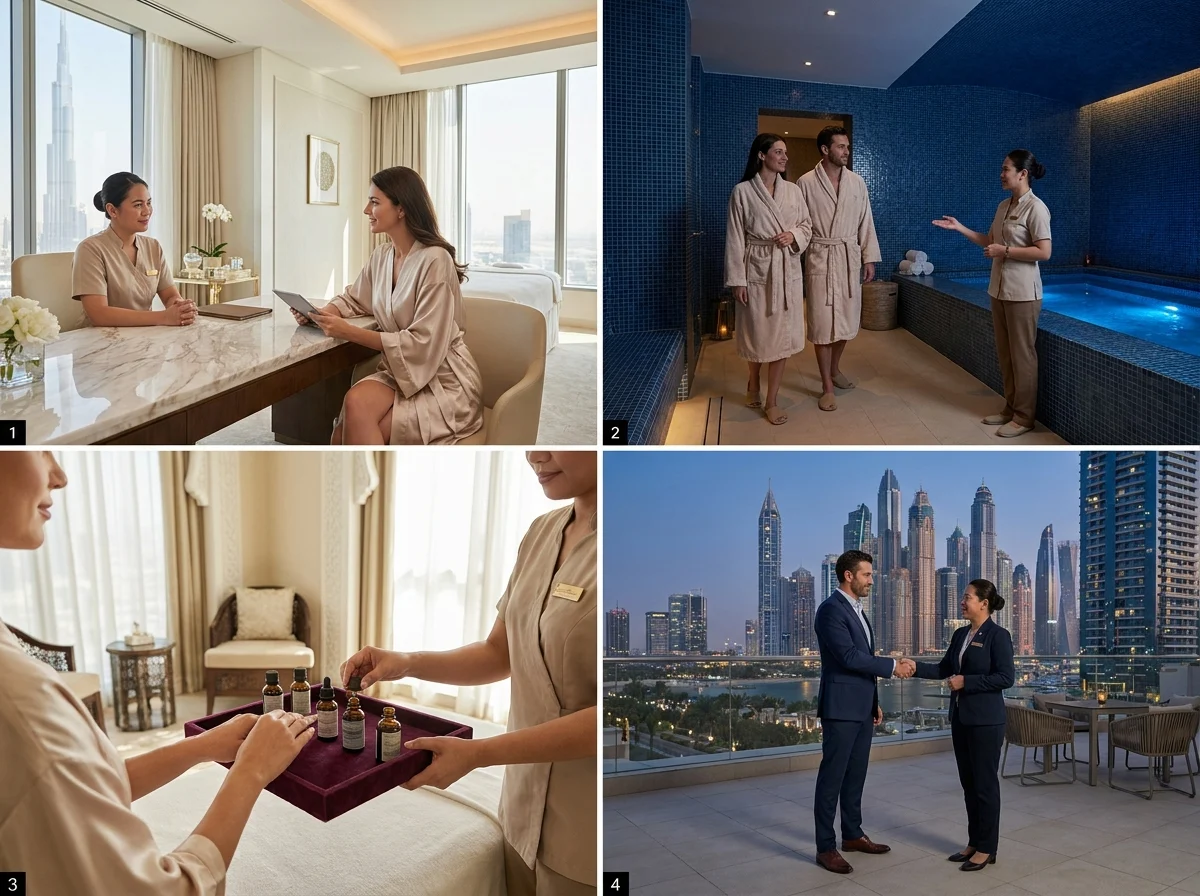 Best Luxury Spas in Dubai appointment or site visit context in Dubai