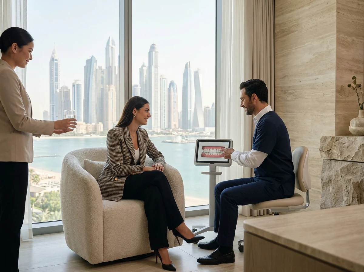 Dental Veneers Dubai Premium Clinics appointment or site visit context in Dubai