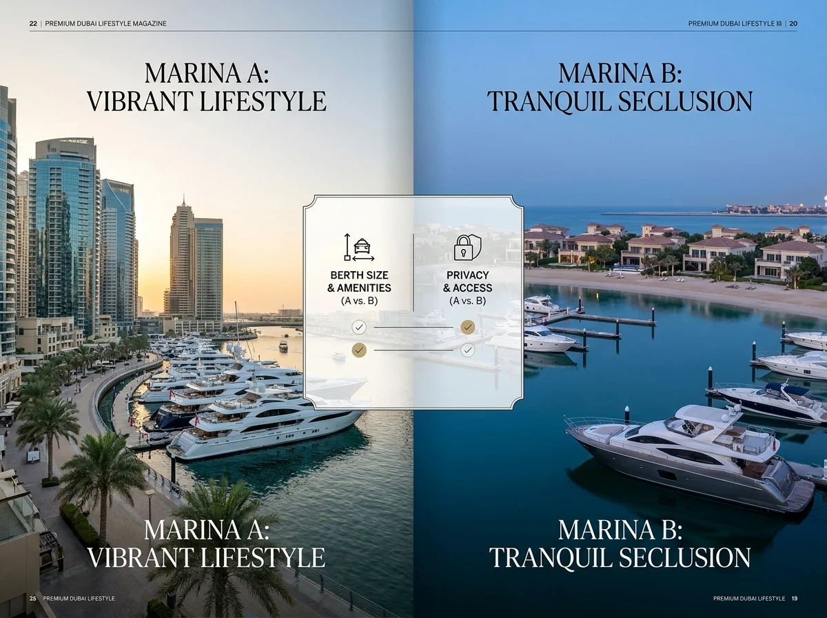Best Marinas in Dubai comparison detail in Dubai