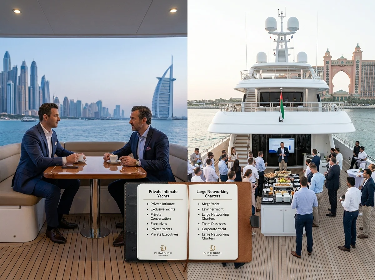 Corporate Yacht Events in Dubai comparison detail in Dubai
