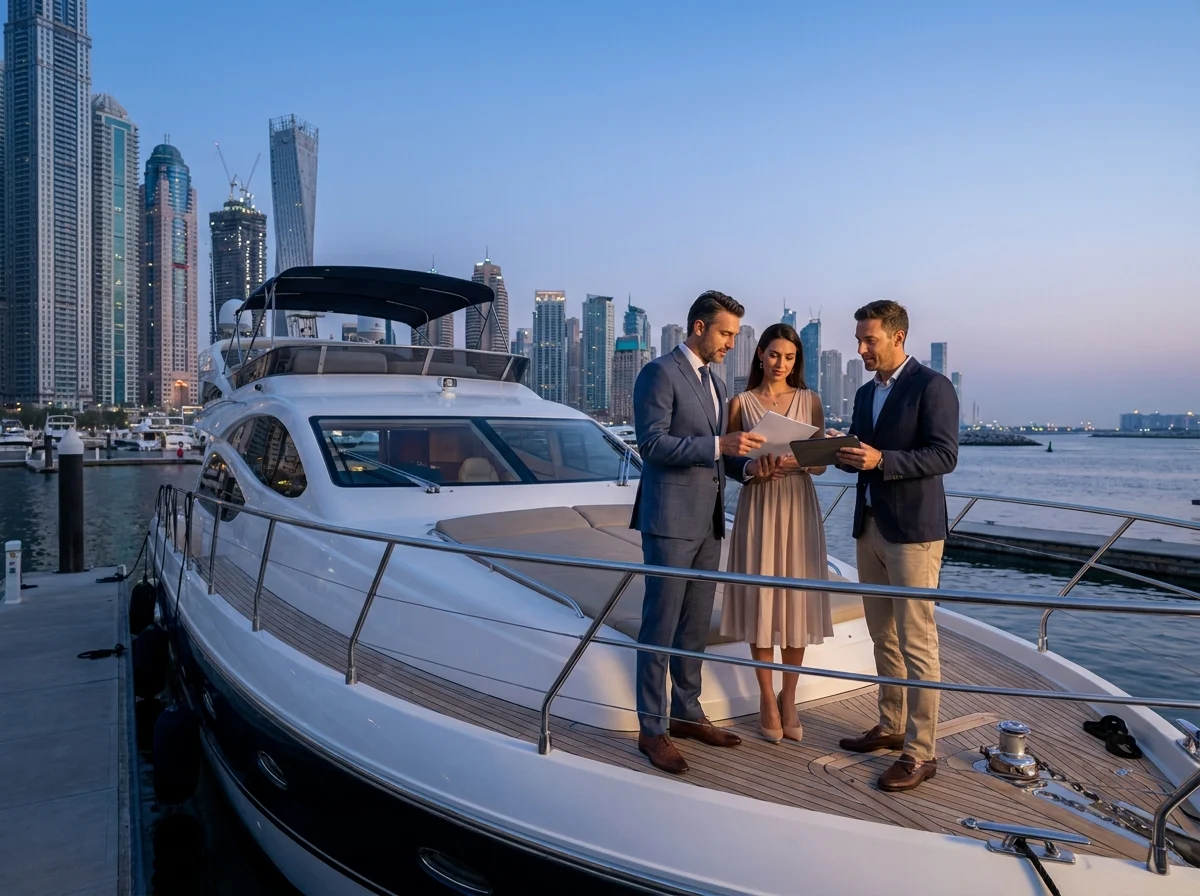 Luxury Yacht Charter Dubai appointment or site visit context in Dubai