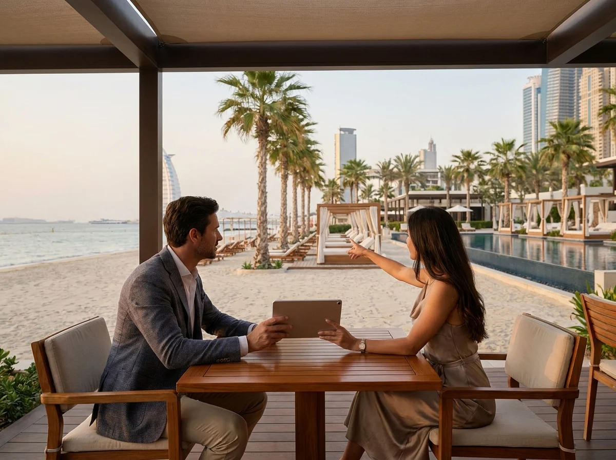 Private Beach Club Memberships Dubai appointment or site visit context in Dubai